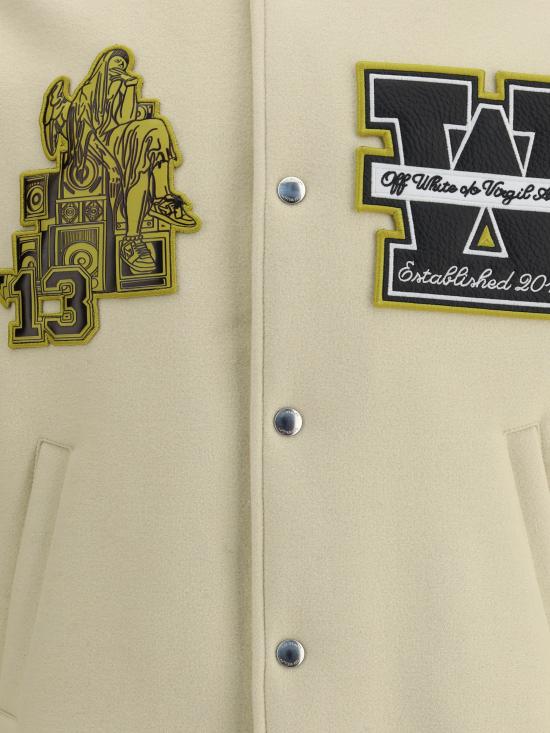 25FW 오프화이트 자켓 OMEH053F25FAB002 1784 CREAM - OFF WHITE