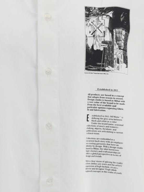 25FW 오프화이트 긴팔 셔츠 OMGG01EF25FAB001 0110 WHITE - OFF WHITE