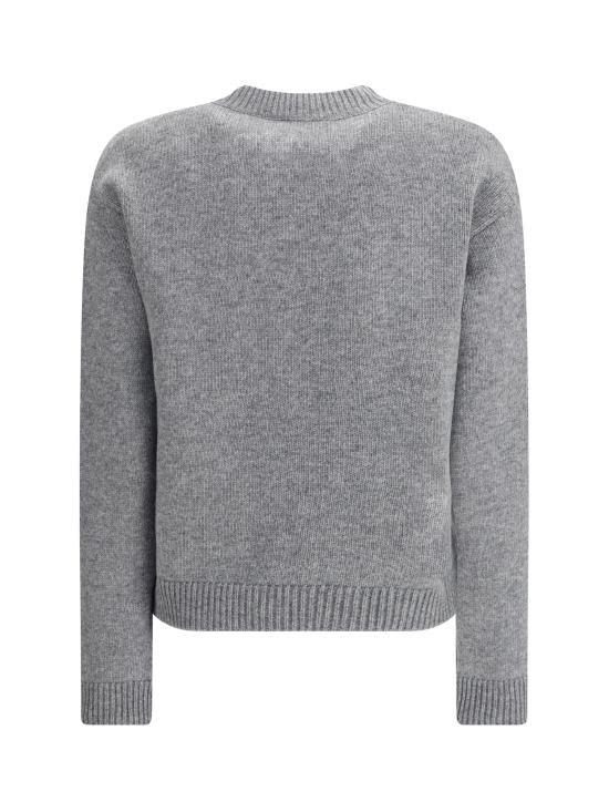 25FW 구찌 인타르시아 울 탑 스웨터 770072XKEBC 2323 GREY - GUCCI