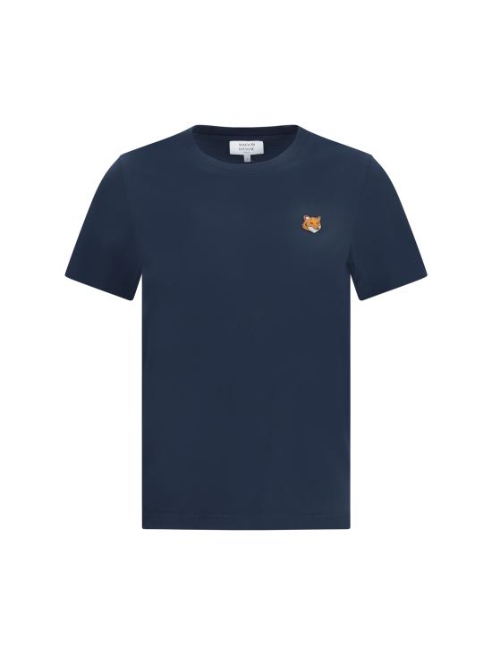 25FW 메종키츠네 폭스 헤드 레귤러 티셔츠 PW00113KJ7026 0413 BLUE
