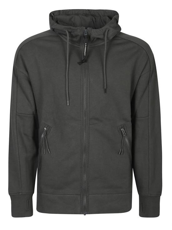 25FW 씨피 컴퍼니 다이애그널 레이즈드 플리스 고글 스웨트셔츠 19CMSS715A 005086W BROWN