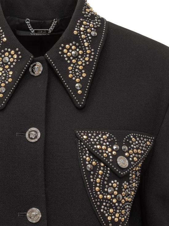 25FW 베르사체 자켓 10213191A12789 1B000 BLACK - VERSACE