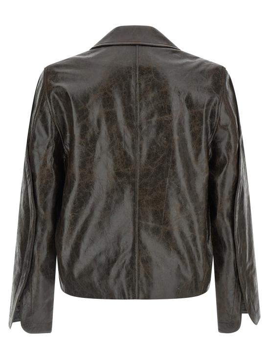 25FW 세퍼 가죽 자켓 MFW25KEANECOATEDDARKTECH - SEFR