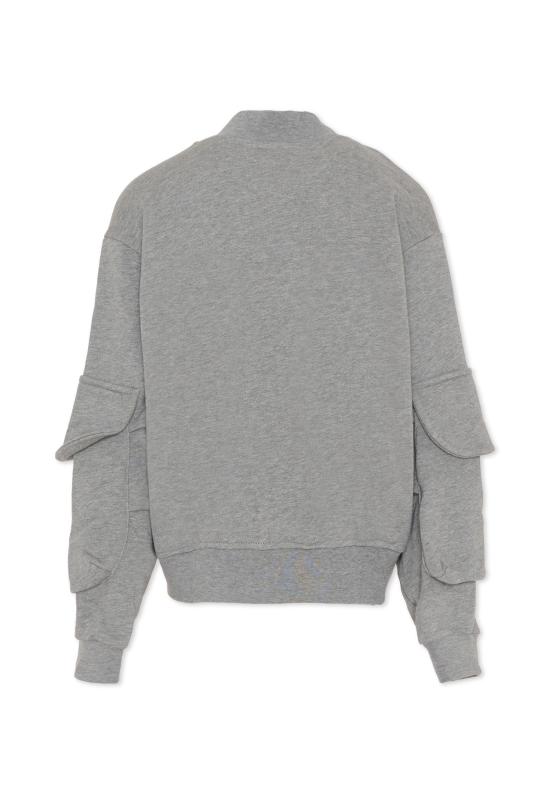 25FW [키즈] 엠에스지엠 니트/스웻셔츠 F5MSJUBO026 104 GREY - MSGM