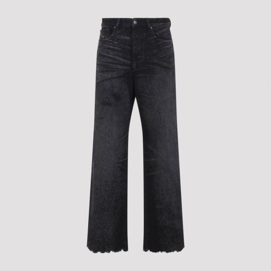 25FW 디젤 스트레이트 팬츠 A21497007DB 02 BLACK - DIESEL