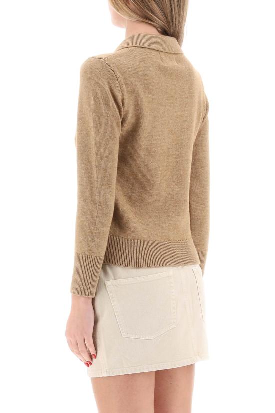  이자벨마랑에뚜왈 노라 폴로 니트 스웨터  PU0314FAA1X05E 50CM CAMEL - ISABEL MARANT ETOILE