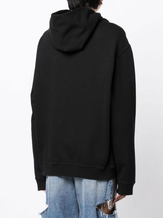  마르지엘라 업사이드 다운 자수 로고 후드 S50GU0167S25503 962 BLACK - MAISON MARGIELA