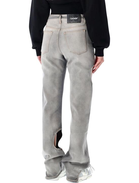 25FW 오프화이트 스트레이트 팬츠 OWYA06AF25DEN001 1200 GREY WASH - OFF WHITE