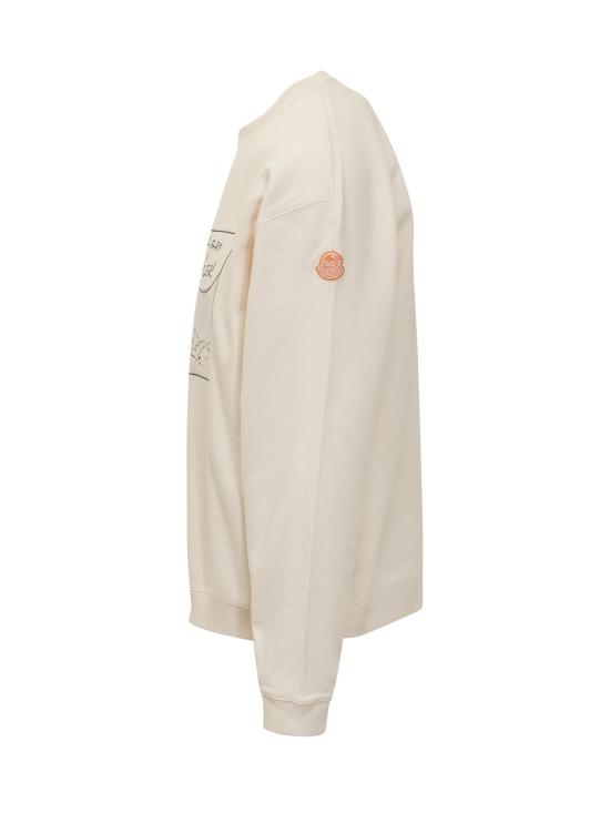 25FW 몽클레어 X 도널드 글로버 긴팔 티셔츠 K24028G0000289AUJ 02B BIANCO - MONCLER X DONALD GLOVER