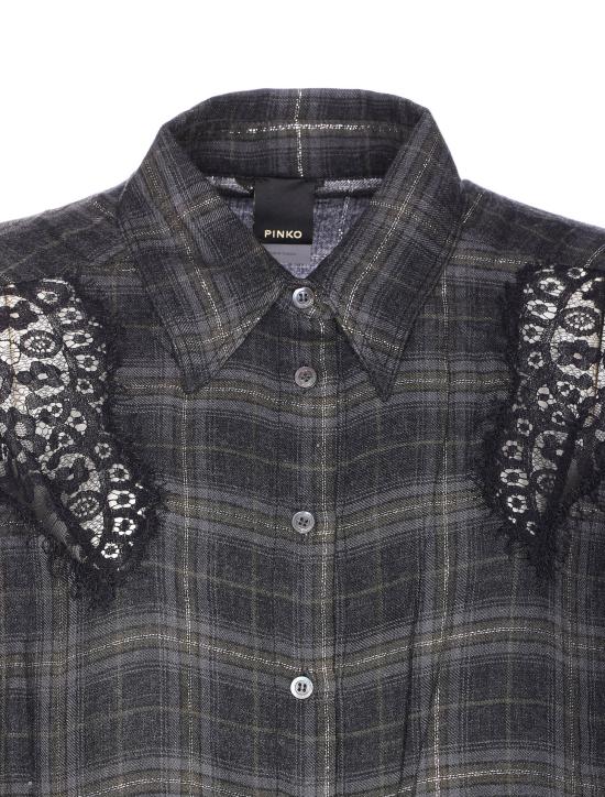 25FW 핑코 셔츠 106109 A30DIK1 Grey - PINKO