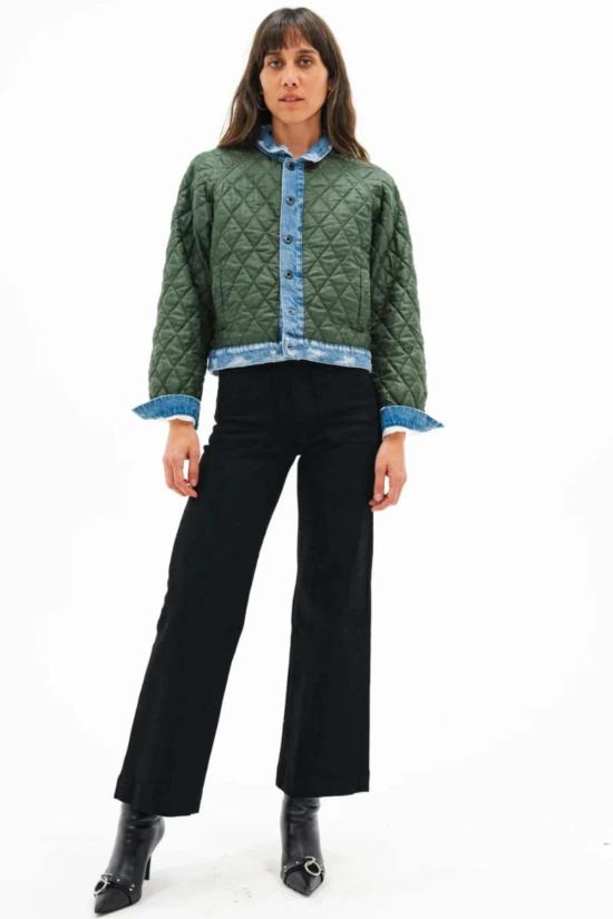  ASKK 뉴욕 데님 팬츠 Askk Ny 세일러 청바지 블랙 레진