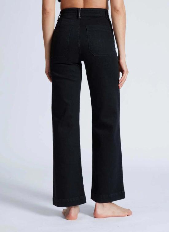  ASKK 뉴욕 데님 팬츠 Askk Ny 세일러 청바지 블랙 레진 - ASKK NY