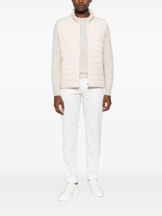  브루넬로 쿠치넬리 패딩 조끼 MM4911797CIL10 White - BRUNELLO CUCINELLI