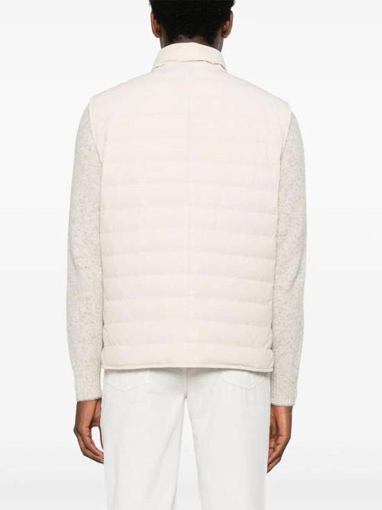  브루넬로 쿠치넬리 패딩 조끼 MM4911797CIL10 White - BRUNELLO CUCINELLI