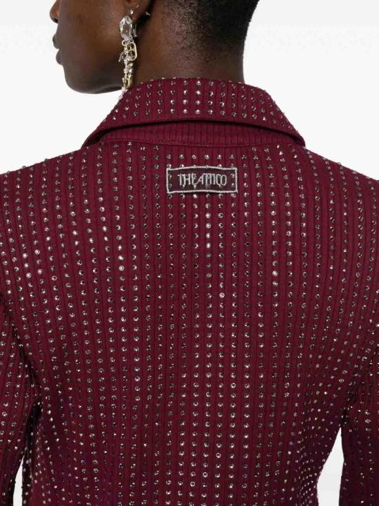  디 아티코 숏팬츠 251WCA00456JJJ051TR114 Burgundy - THE ATTICO