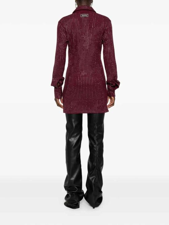  디 아티코 숏팬츠 251WCA00456JJJ051TR114 Burgundy - THE ATTICO