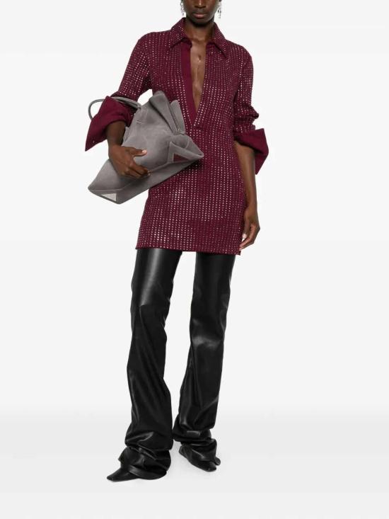  디 아티코 숏팬츠 251WCA00456JJJ051TR114 Burgundy - THE ATTICO