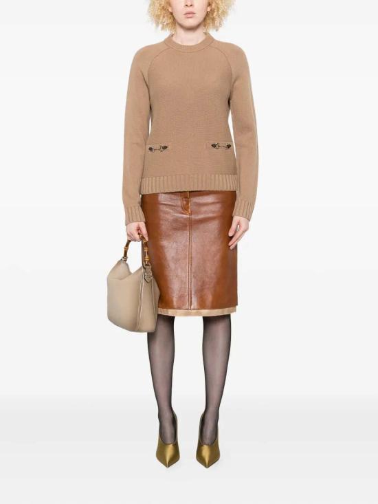  구찌 울 캐시미어 스웨터 836460XKEVK2604 Camel - GUCCI