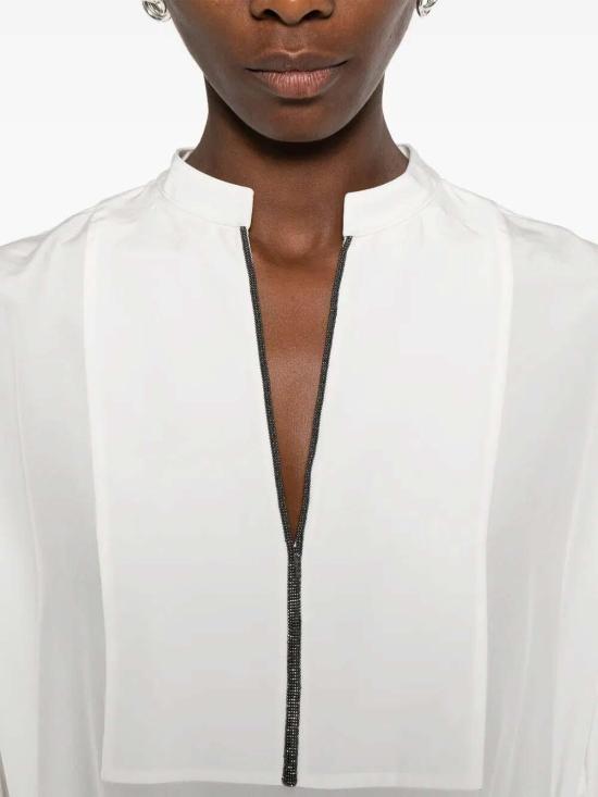 25FW 브루넬로 쿠치넬리 블라우스 MB993EA101C600 Beige - BRUNELLO CUCINELLI