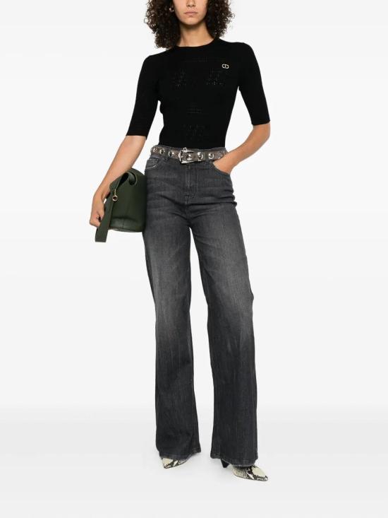 25FW 트윈셋 반팔 티셔츠 252TP324000006 Black - TWINSET