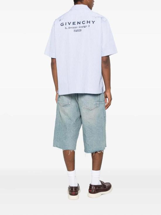 지방시 셔츠 BM616J123T128 Blue - GIVENCHY