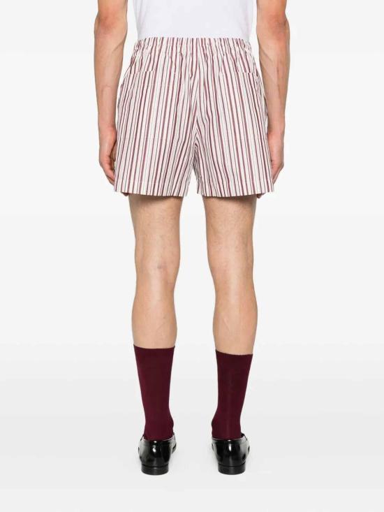 26FW 구찌 스트라이프 코튼 자수 쇼츠 반바지 810783Z7AR09081 - GUCCI