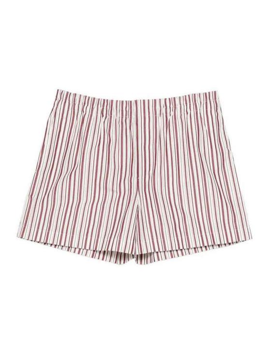 26FW 구찌 스트라이프 코튼 자수 쇼츠 반바지 810783Z7AR09081