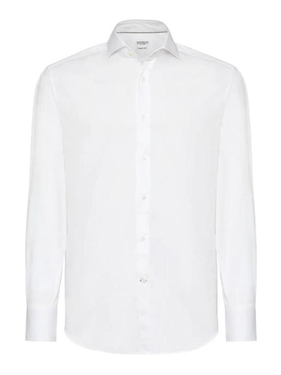  브루넬로 쿠치넬리 긴팔 셔츠 MBUC40028C159 White