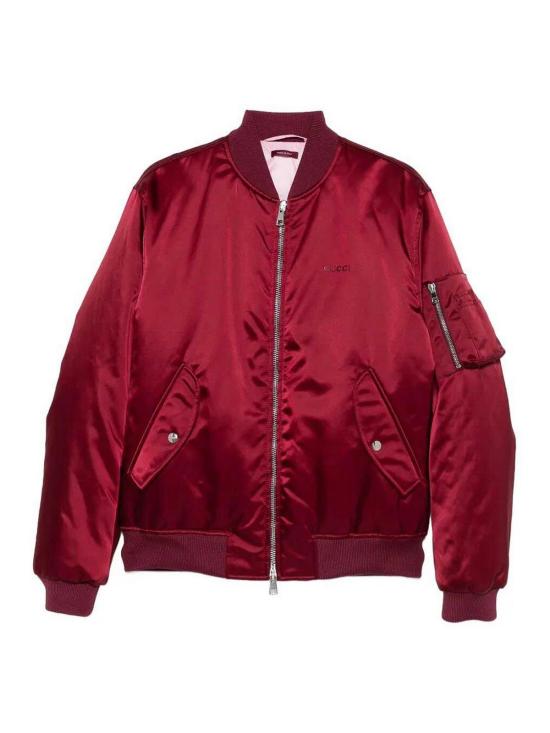  구찌 자수 봄버 자켓 823418ZAADM6052 Red