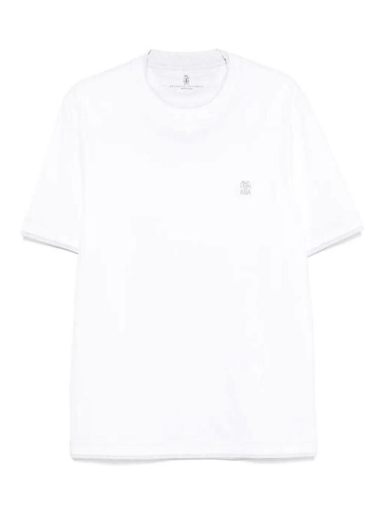 26SS 브루넬로 쿠치넬리 반팔 티셔츠 M0B137451GCW787 White