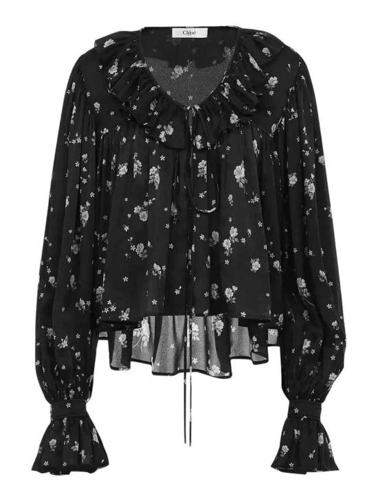  끌로에 블라우스 CH25AHT27481001 Black