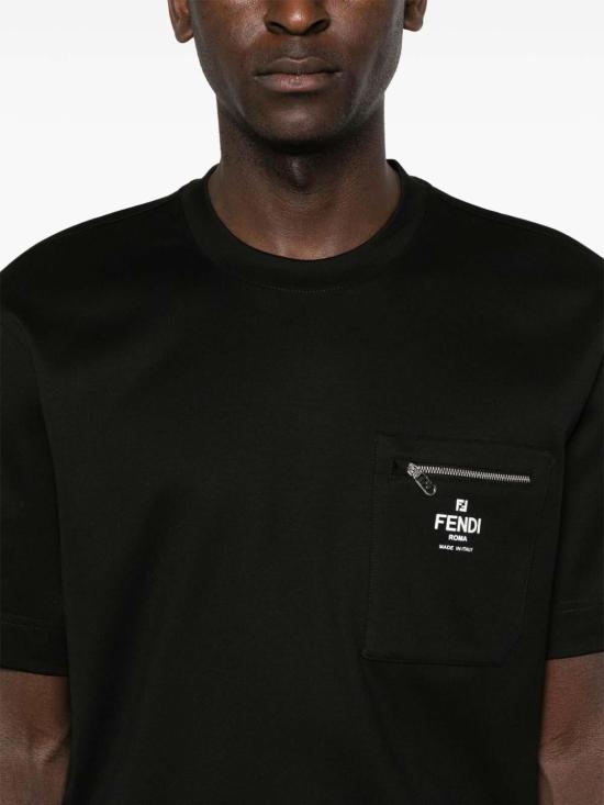 25FW 펜디 반팔 티셔츠 FY0936ARYRF0QA1 Black - FENDI