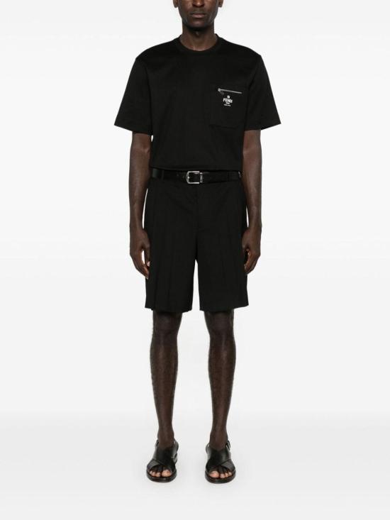 25FW 펜디 반팔 티셔츠 FY0936ARYRF0QA1 Black - FENDI