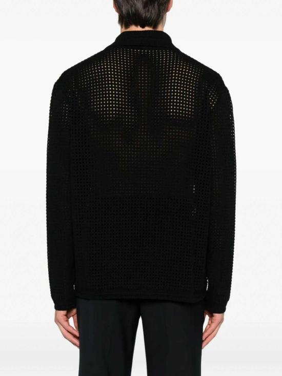  구찌 니트 폴로 셔츠 827353XKEYQ1000 Black - GUCCI