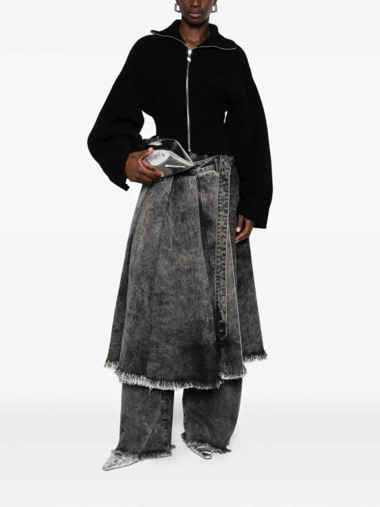  디 아티코 터틀넥 251WCD00009KWS010AA100 Black - THE ATTICO