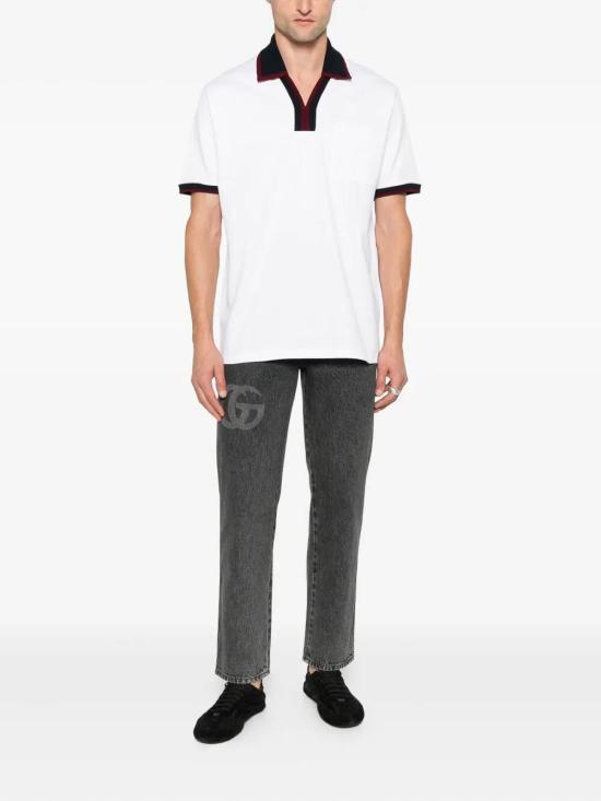  구찌 로고 슬림핏 데님 팬츠 로고 슬림핏  로고 슬림핏 데님  815642XDDCC1130 Grey - GUCCI