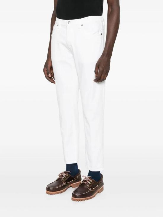 25FW 돈답 스트레이트 팬츠 UP434BSE037UKPTDU000 White - DONDUP