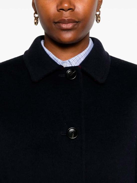  구찌 리버서블 GG 실크 울 코트 789960ZAQW04692 Blue - GUCCI