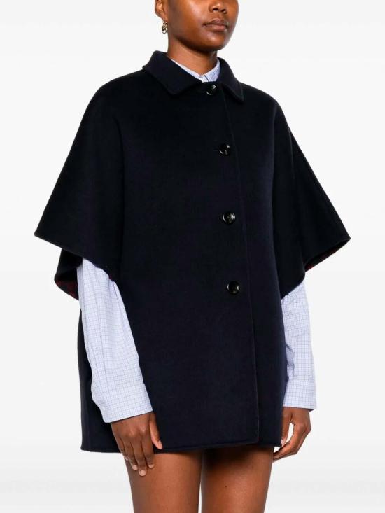  구찌 리버서블 GG 실크 울 코트 789960ZAQW04692 Blue - GUCCI