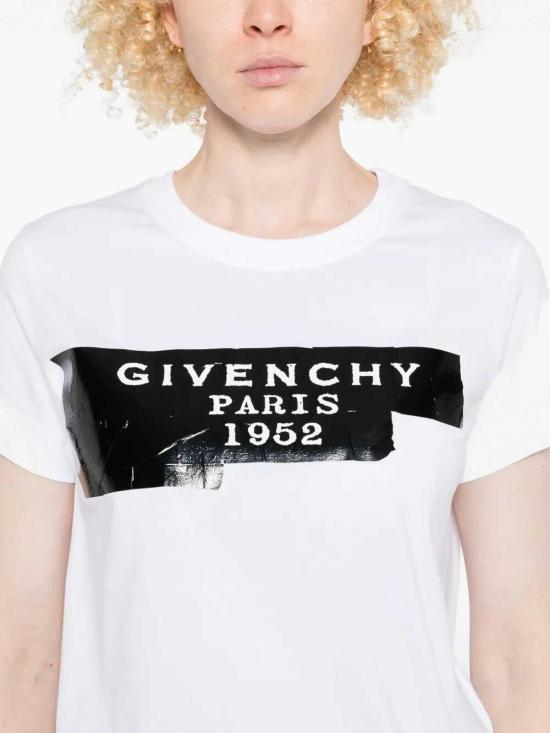 25FW 지방시 반팔 티셔츠 BW70FJP78U100 WHITE - GIVENCHY