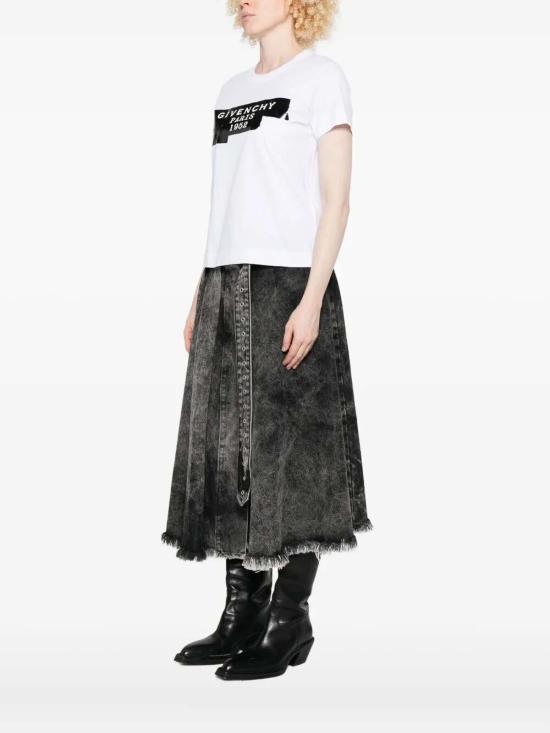 25FW 지방시 반팔 티셔츠 BW70FJP78U100 WHITE - GIVENCHY
