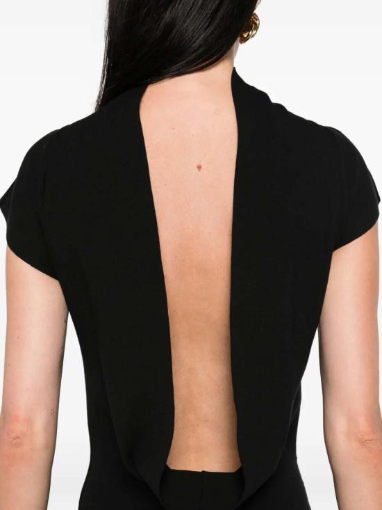 25FW 알베르타 페레티 미디 스커트 48066000555 Black - ALBERTA FERRETTI