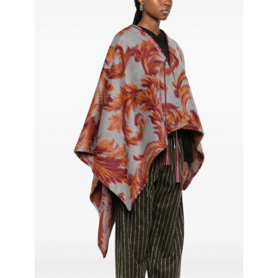 25FW 에트로 케이프 99TJB46 WRB0012 S9880 BLUE ORANGE - ETRO