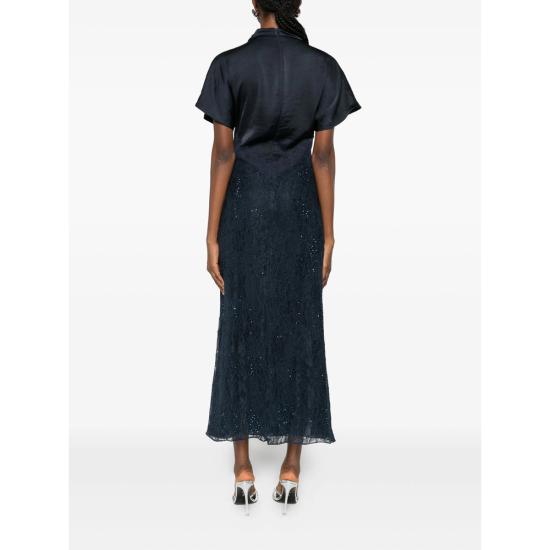 25FW 핑코 원피스 105499 A2XG G41 BLUE - PINKO