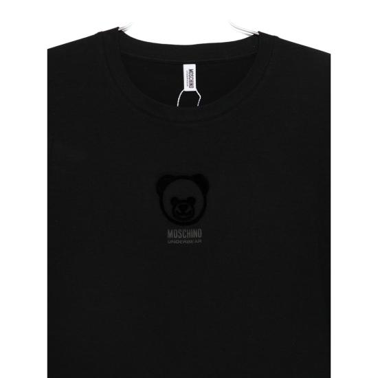 25FW 모스키노 반팔 티셔츠 4411 A0703 0555 BLACK - MOSCHINO