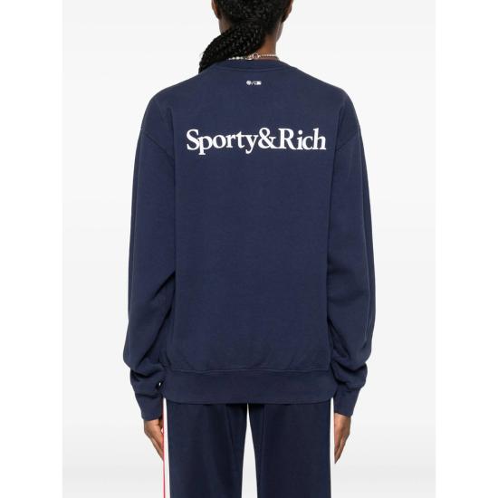 25FW 스포티앤리치 스웨터 ST071623631BL DKNAV BLUE - SPORTY & RICH