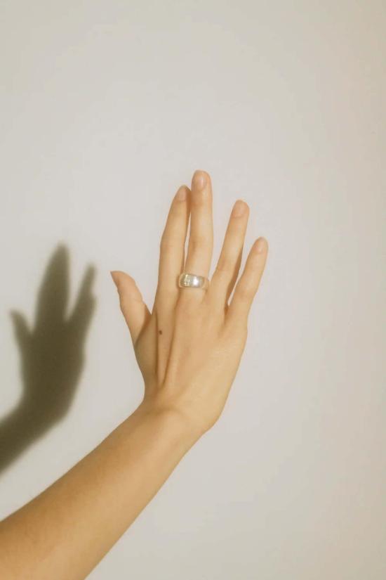  몬도 몬도 반지 라디오 링 스털링 실버/페리도트 - MONDO MONDO