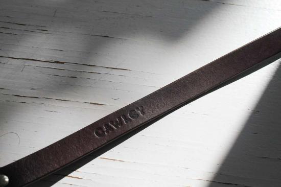  코울리 스튜디오 레귤러 벨트 콜리 스튜디오 얇은 가죽  초콜릿 - CAWLEY STUDIO