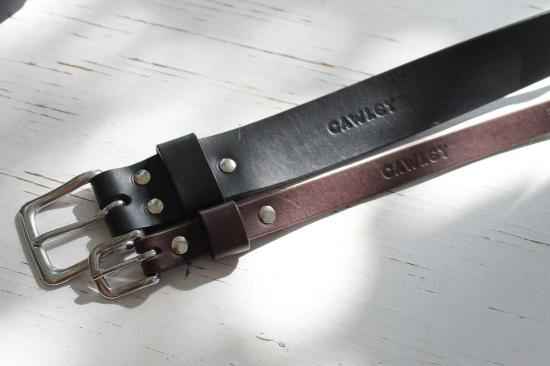  코울리 스튜디오 레귤러 벨트 콜리 스튜디오 얇은 가죽  초콜릿 - CAWLEY STUDIO