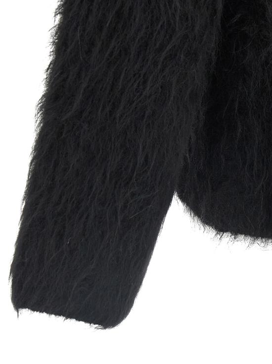 25FW 세퍼 가디건 MFW24HARUBLACKALPACA Black - SEFR